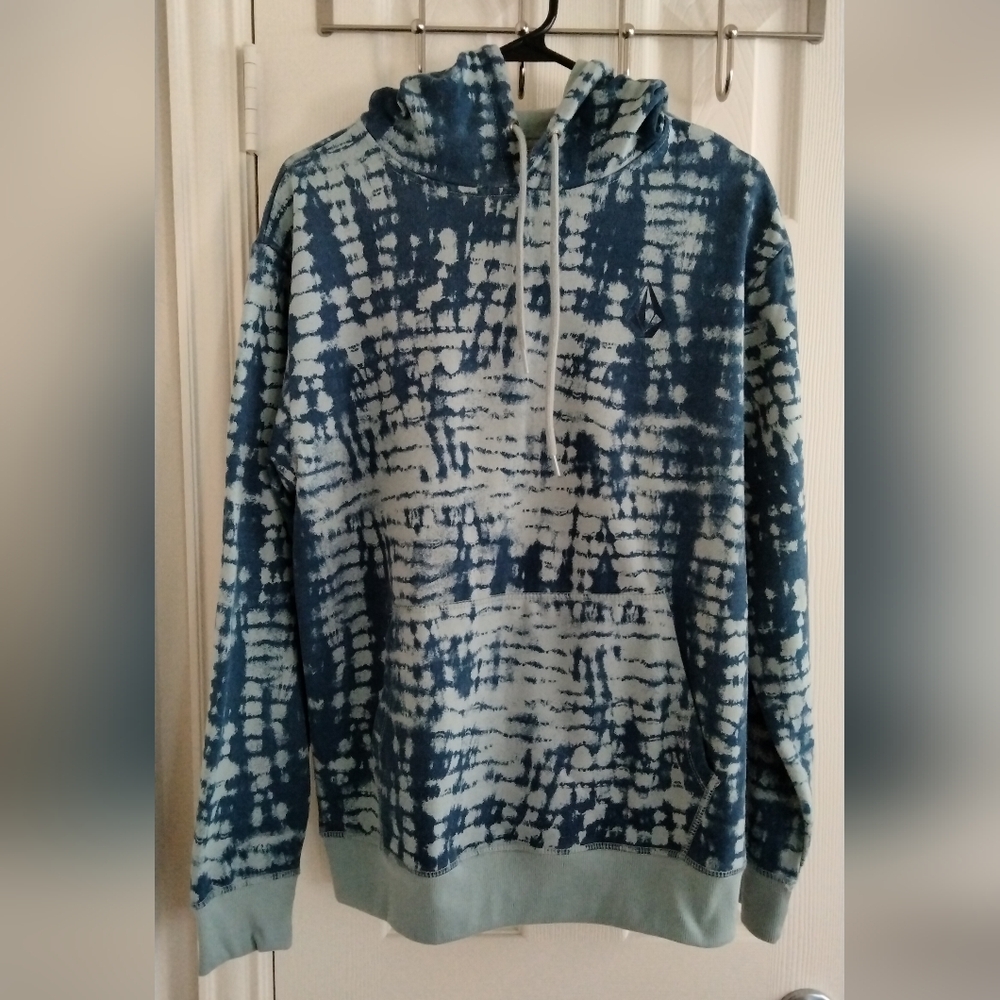 Volcom Blue Tie-Dye Hoodie